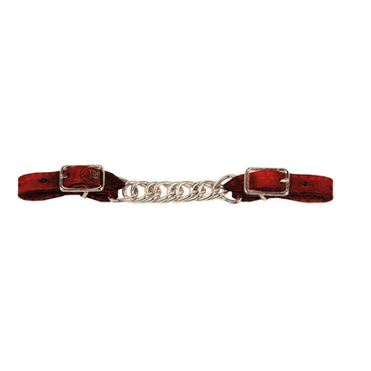 Tory Flat Twisted Chain Curb Strap Bk/Gry