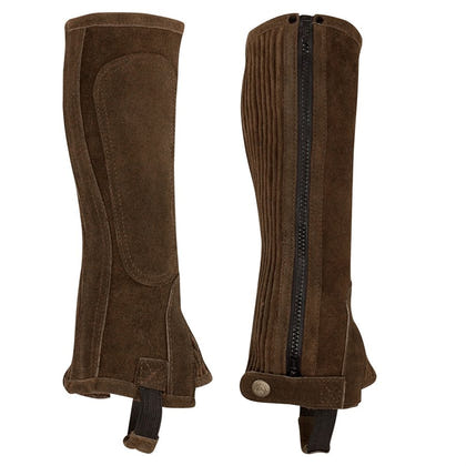 Perris Suede Cowhide Zip Half Chaps