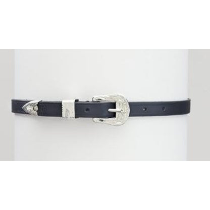 Silver Buckle Spur StrapBk/Wh