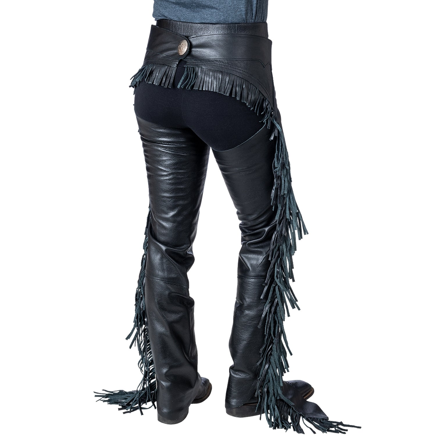 Tough1 Smooth Leather Show Chaps