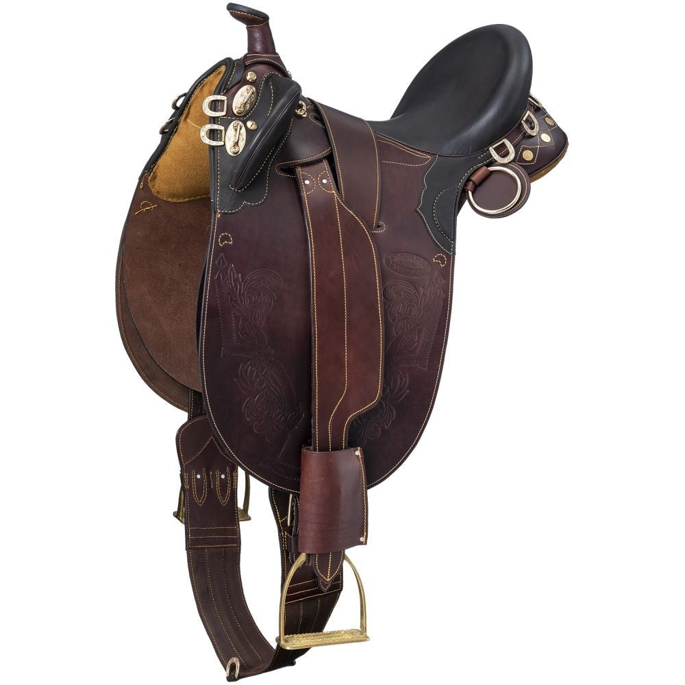 Australian Outrider Stockman Bush Rider Saddle - Wide