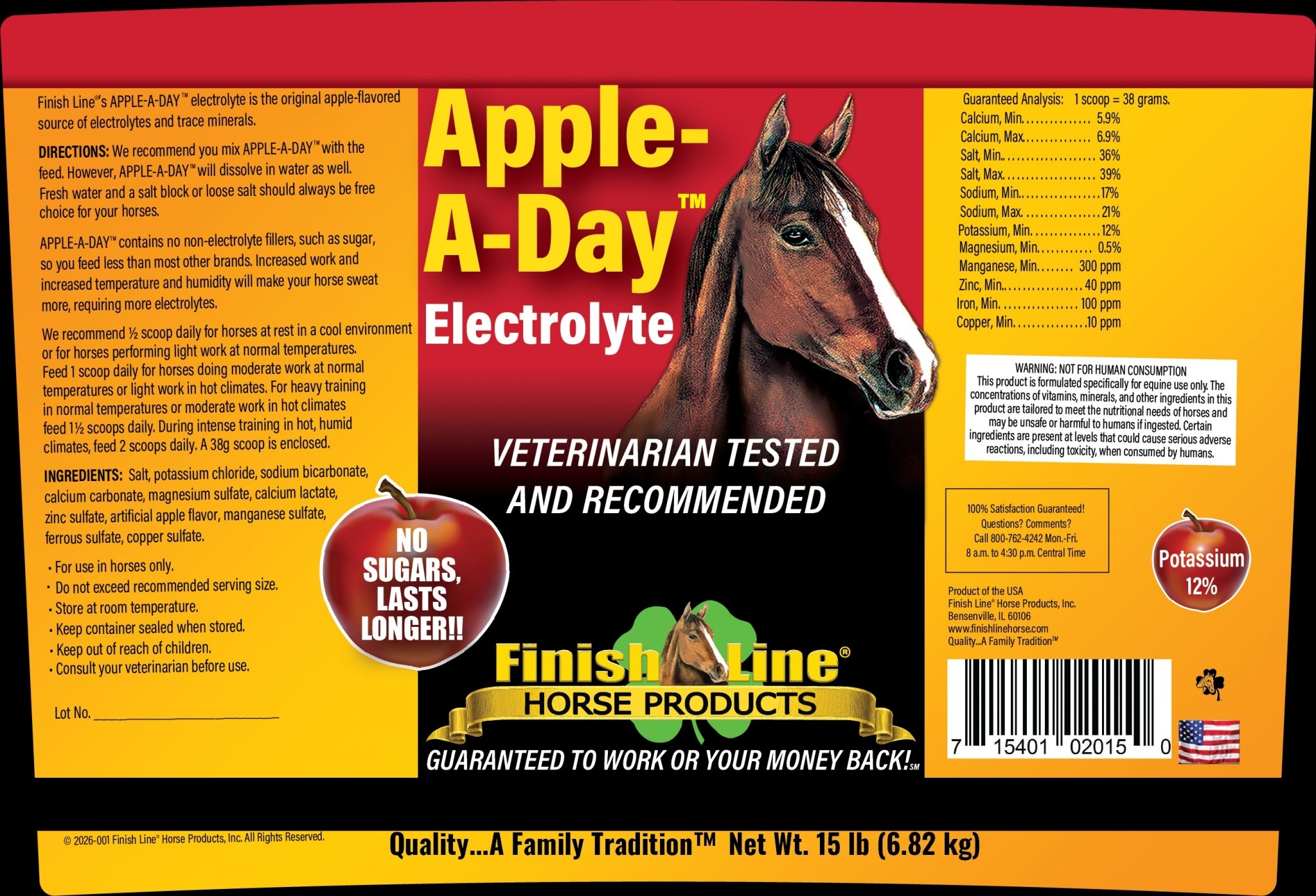 Finish Line Apple-A-Day Electrolyte Supplement