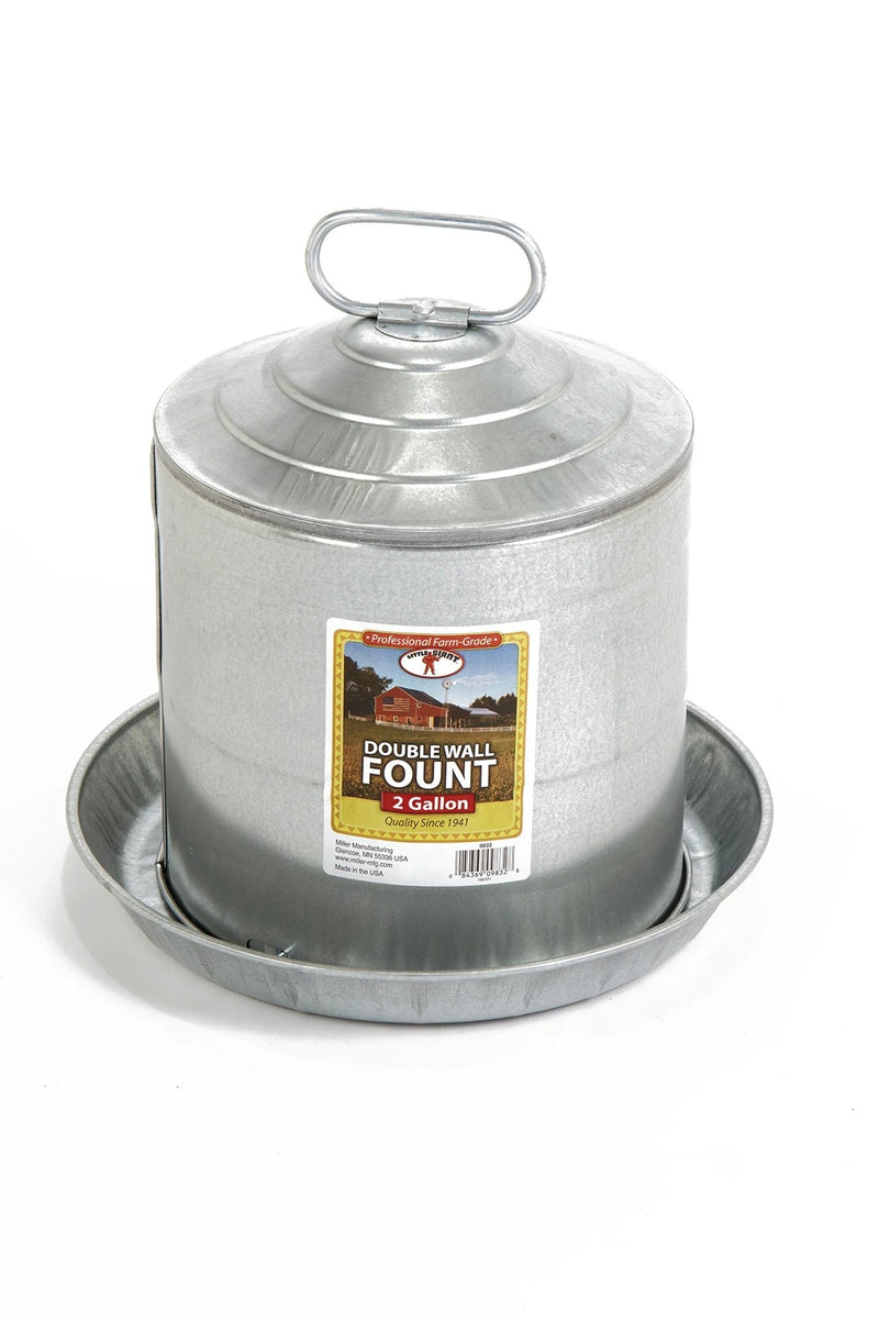 Galvanized Double Wall Founts