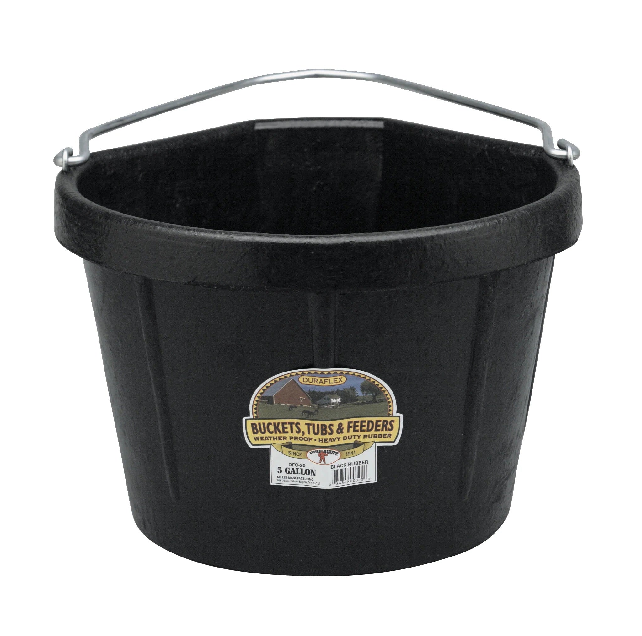 DuraFlex 5 Gallon Rubber Corner Bucket