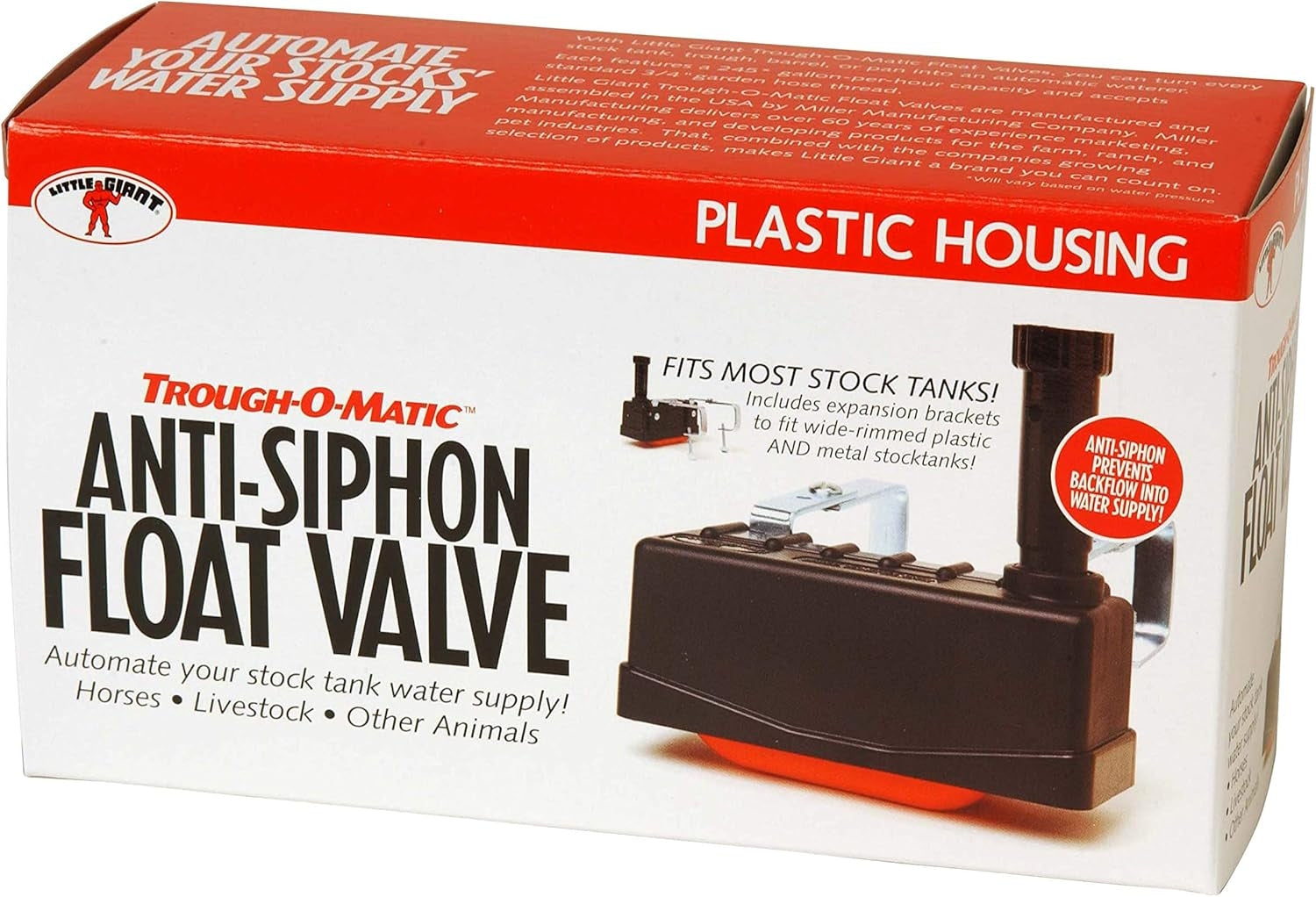 Anti-Siphon Trough O Matic Float Valve