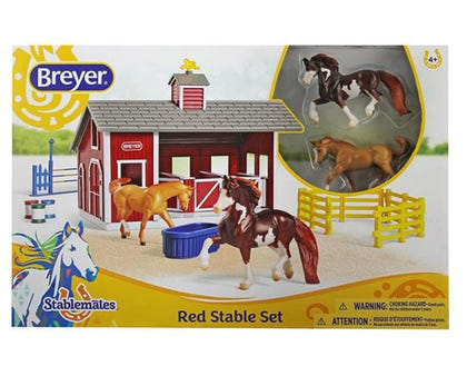 Breyer Stablemates Red Stable Set