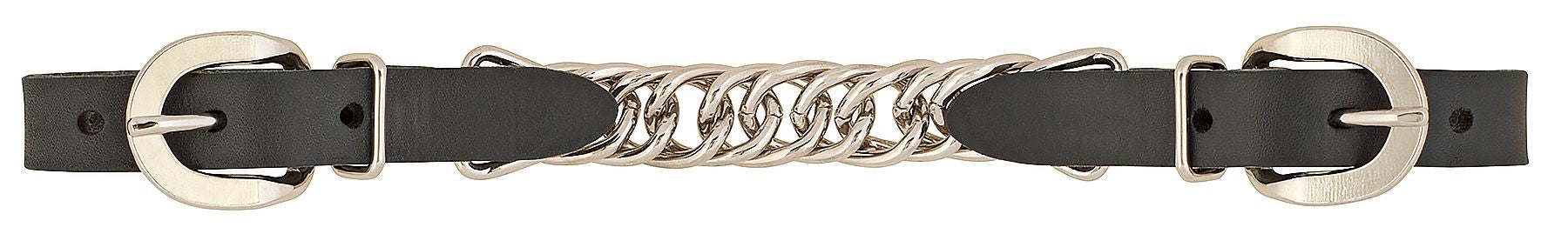 Weaver Flat Link Chain Curb Strap 4.5 Black