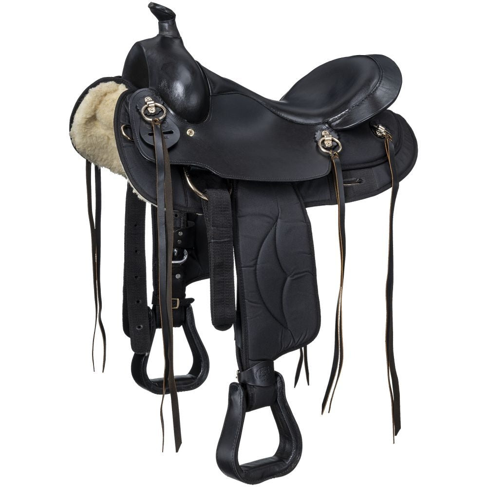 King Series Synthetic Gaited Round Skirt Trail Saddle