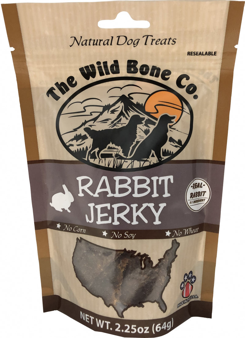Jerky Natural Dog Treat - Jerky Rabbit 2.25Oz