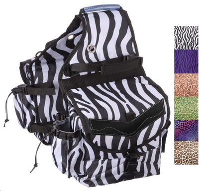 Tough1 Printed Insulated Nylon Saddle Bag