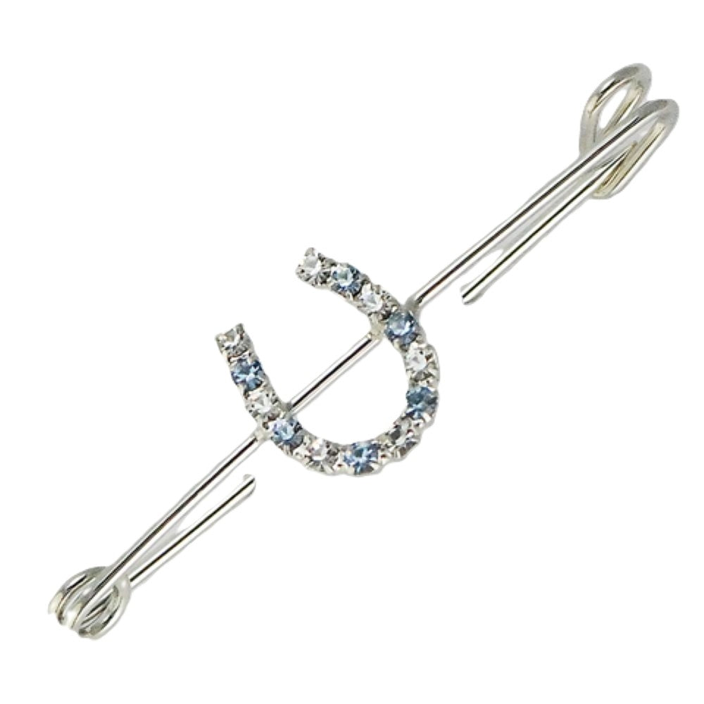 Finishing Touch Crystal Rondelle Stock Pin - Light Sapphire