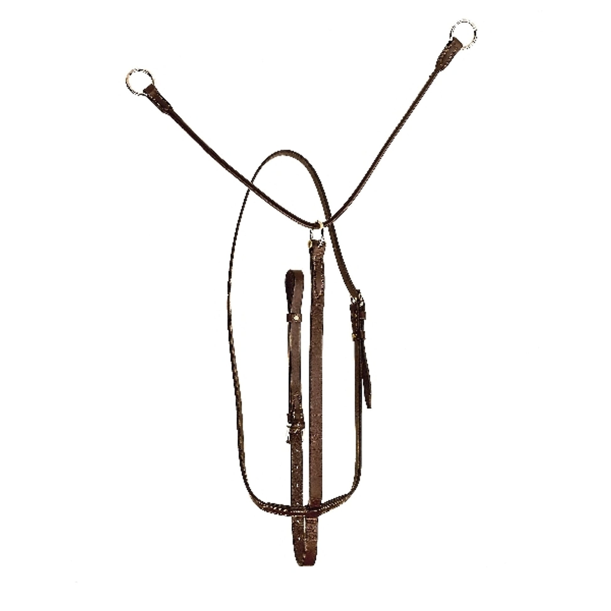 Tory Bridle Leather Lateral Fork Black