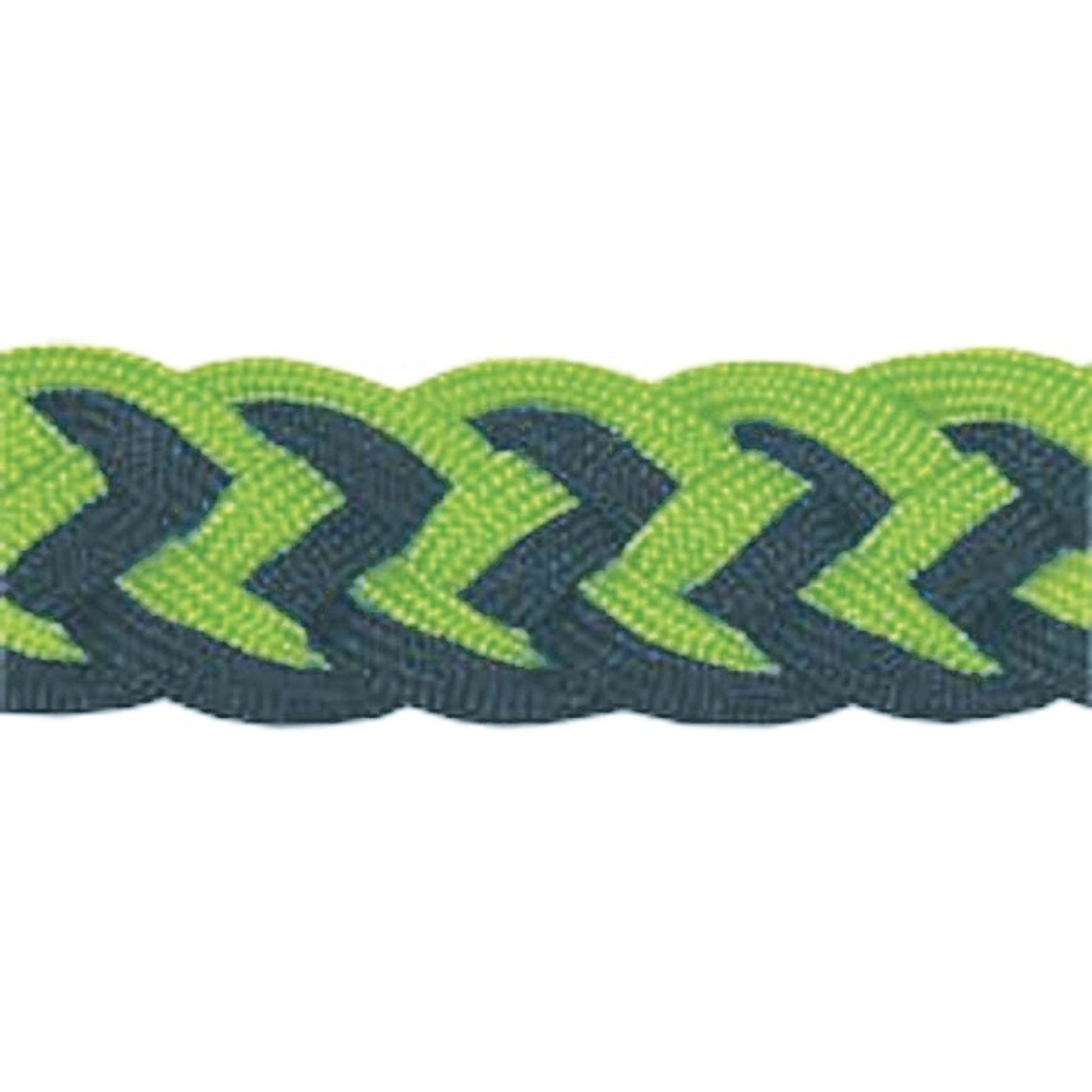 Tory Braided Barrel Rein With Knots Blk/Gry