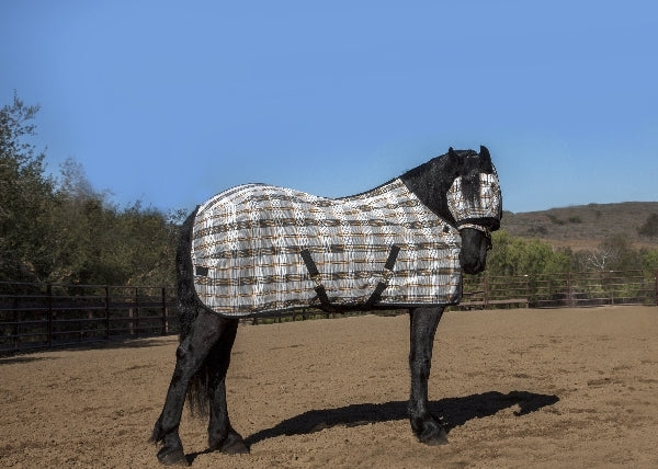 OPEN BOX - Kensington Surefit Textilene Protective Fly Sheet - 72" - Deluxe Red Plaid