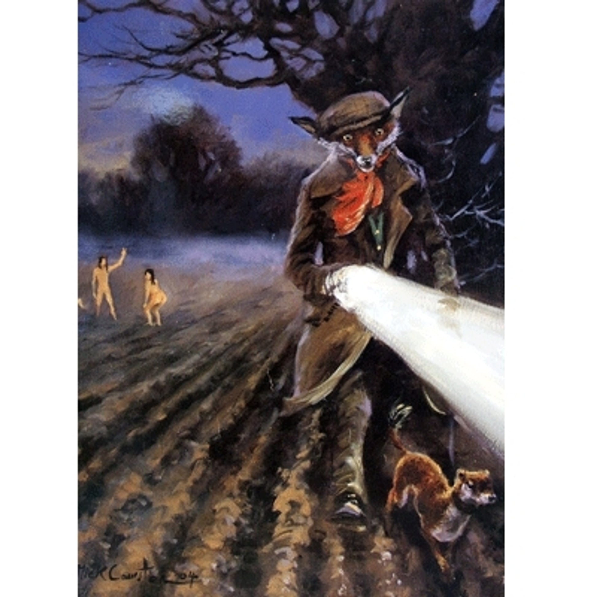 Lamping (Fox) Blank Greeting Cards - 6 Pack