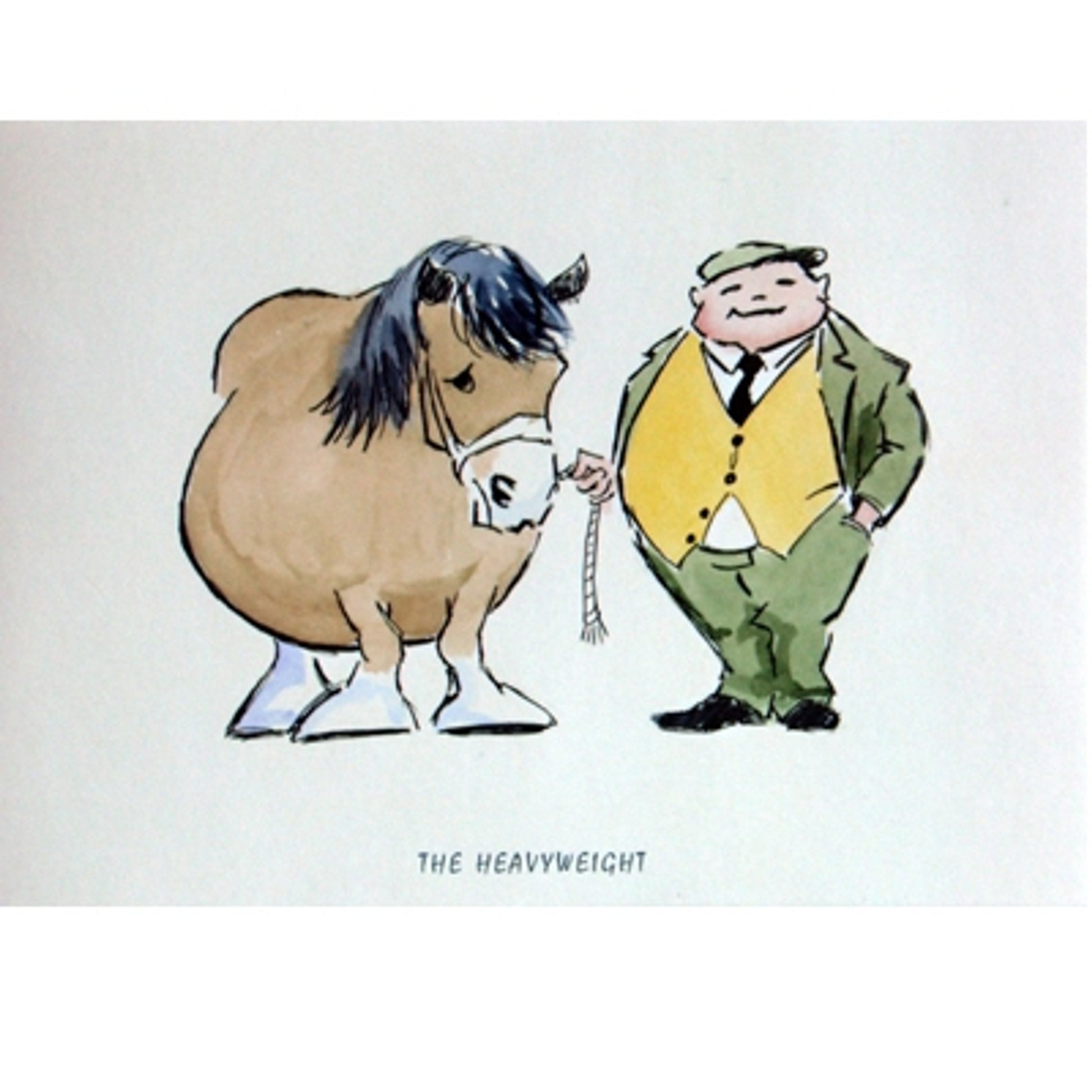 Horses - The Heavyweight (Draft Horse) Blank Greeting Cards - 6 Pack