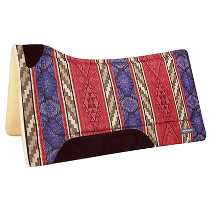 Reinsman Square Fleece Contoured Herculon Pad - Crow Rust Print
