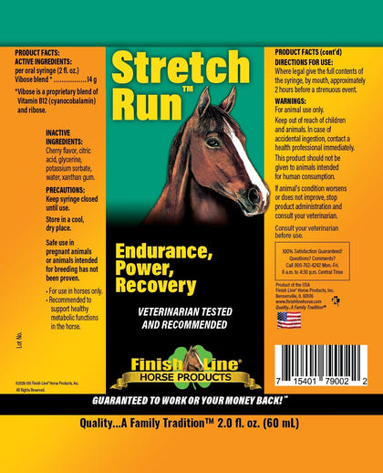 Finish Line Stretch Run Healthy Energy Syringe