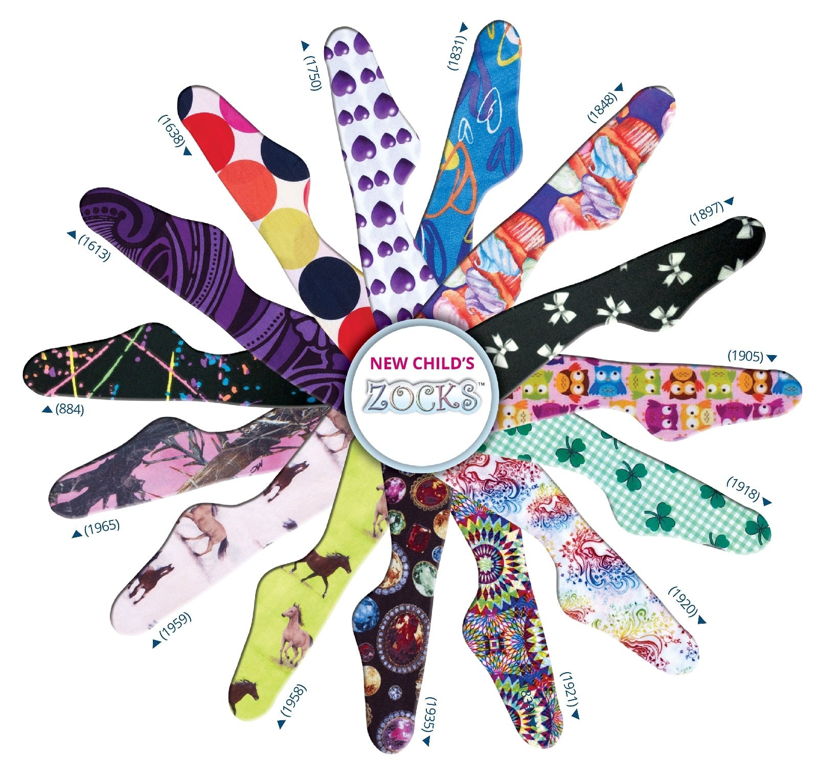 Ovation Kid Zocks Boot Sock 8-11 Big Dots