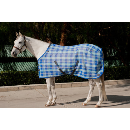 OPEN BOX - Kensington Platinum Protective Fly Sheet With Surefit Cut - 84" - Black Ice Plaid