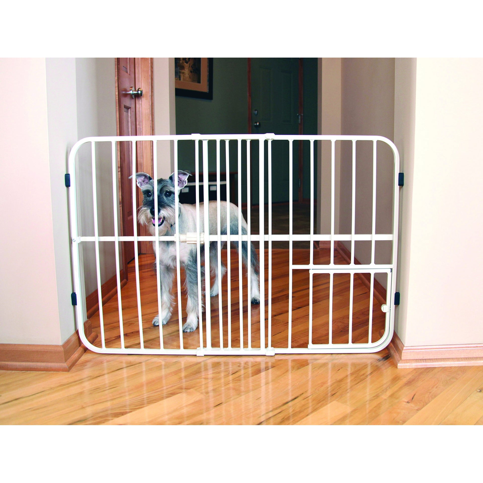 Carlson Pet Tuffy Expandable Gate with Pet Door