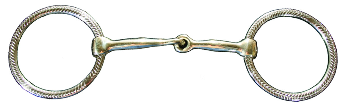 Circle Y Engraved Show Snaffle Bit