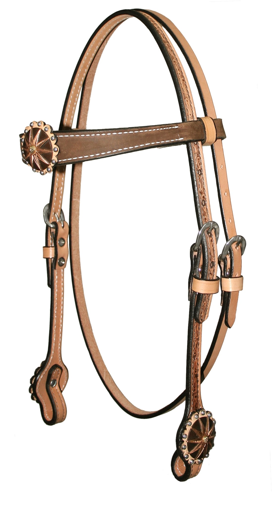 Circle Y Flare Apache & Spots Browband Headstall