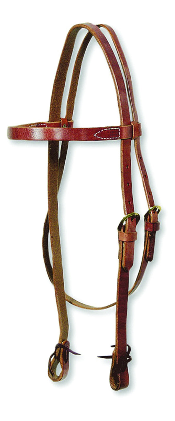 Circle Y Single Buckle Browband Harness Leather Headstall