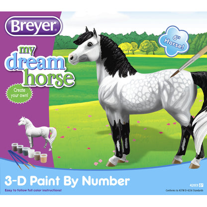 Breyer My Dream Horse Dappled Grey Pony 3D Paint-By-Number