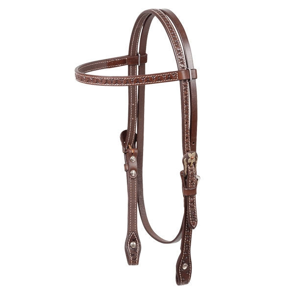 Cashel Snake Stamp Browband Headstall