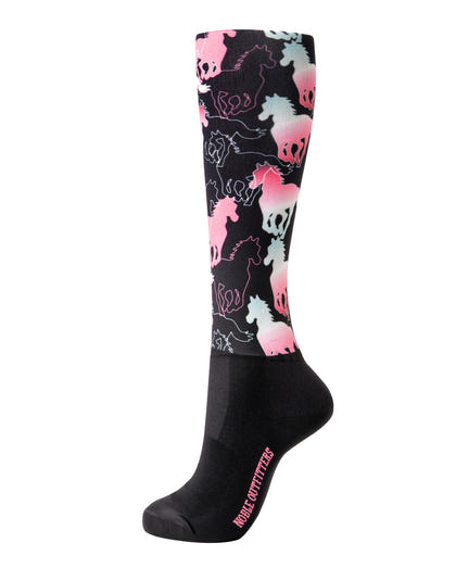 Noble Equestrian Ladies' Over The Calf Peddies - Ice Bandana