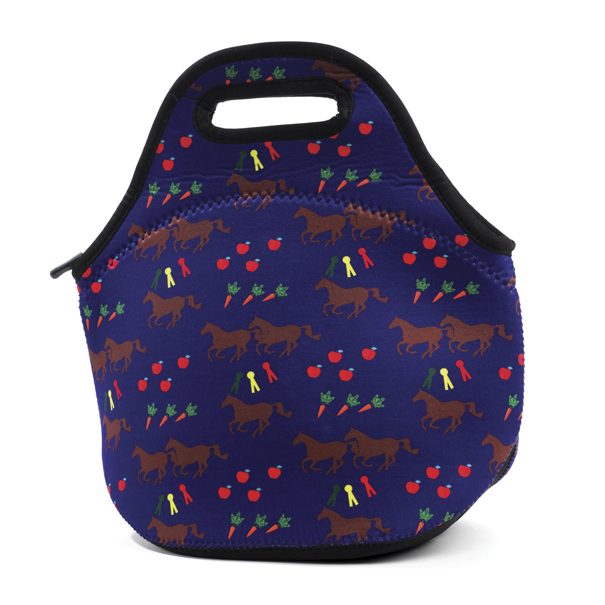 Tek Trek Neoprene Lunch Tote - Horses & Apples