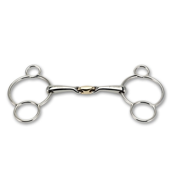 Stubben STEELtec 3-Ring Gag Bit