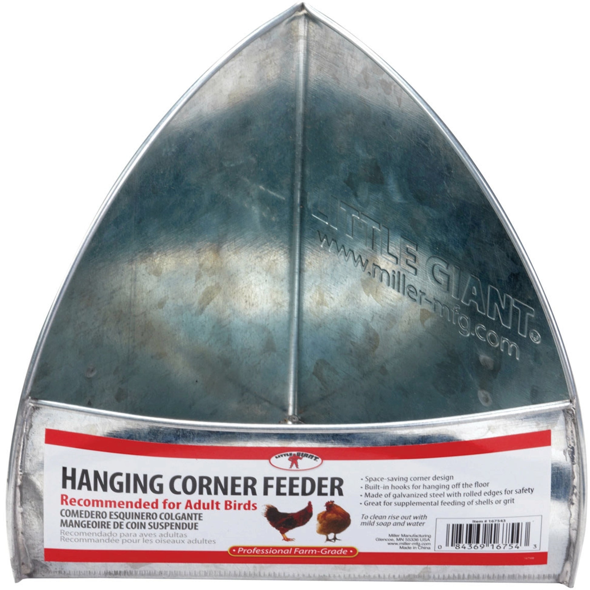 Little Giant Galvanized Hanging Corner Feeder