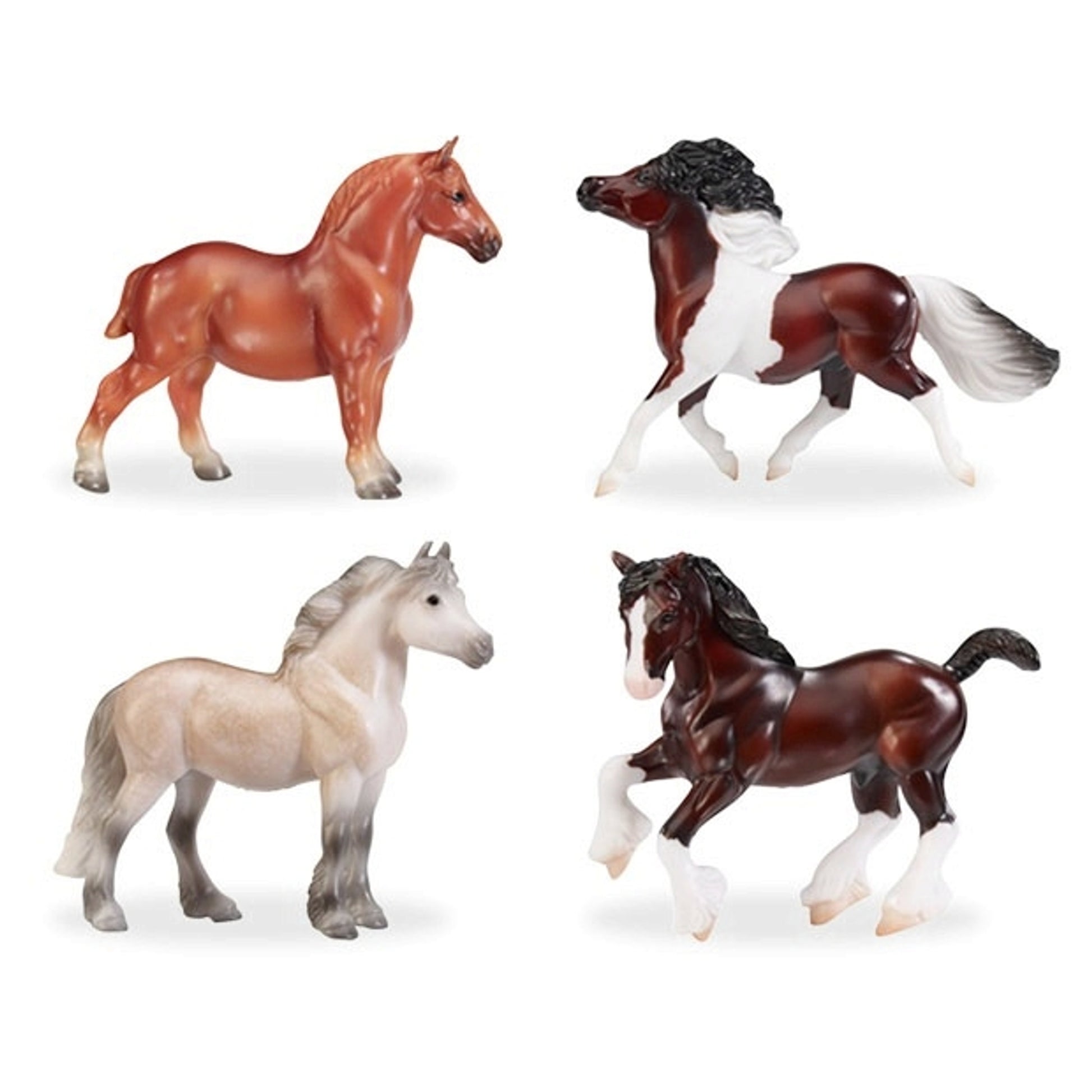 Breyer Stablemates British Pony and Draught Set