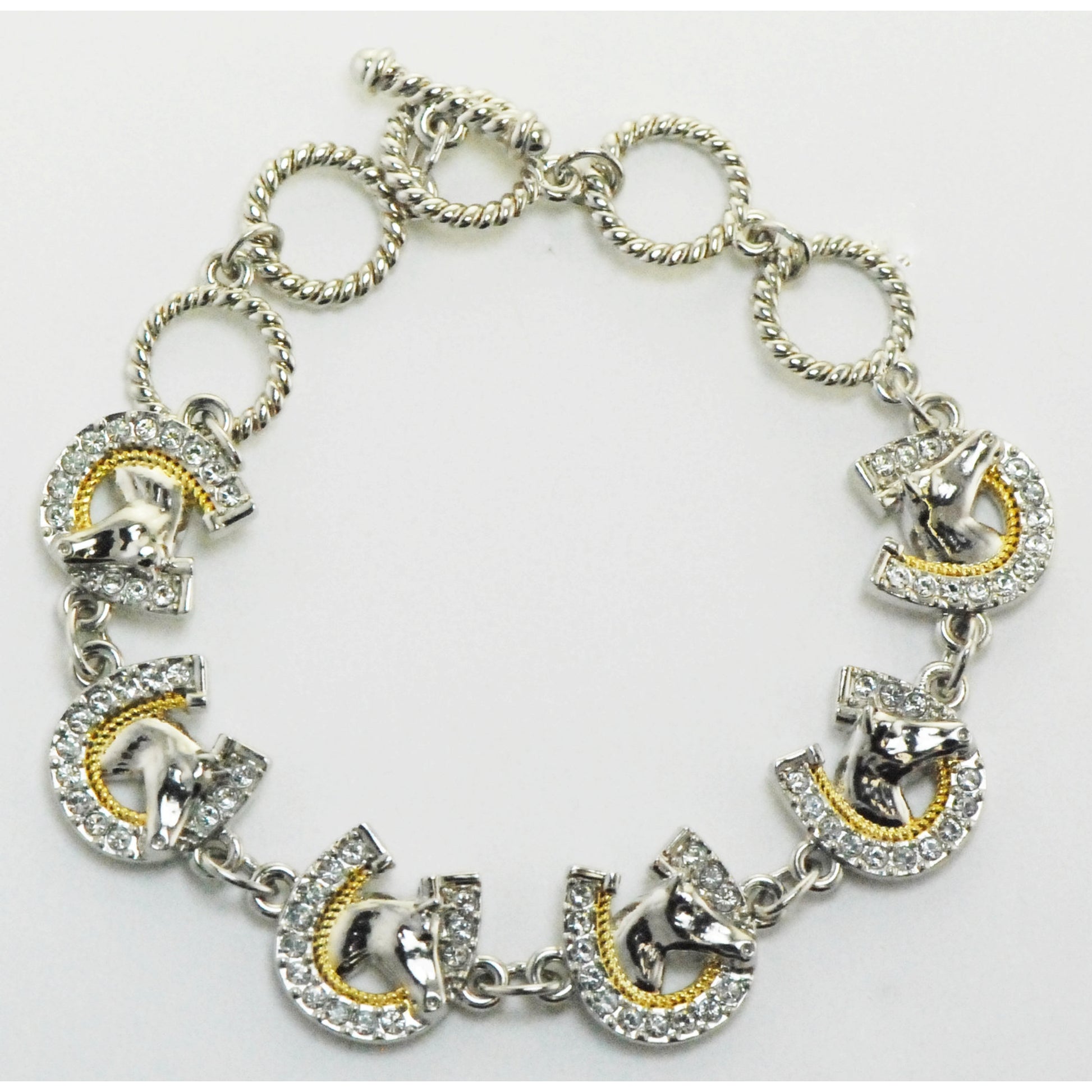 Western Edge Jewelry Horseshoe Horsehead Bracelet