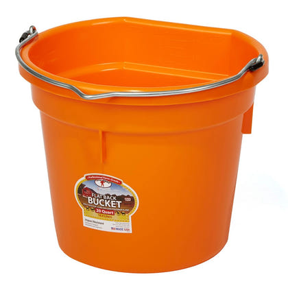 Little Giant DuraFlex Plastic Flat Back Bucket