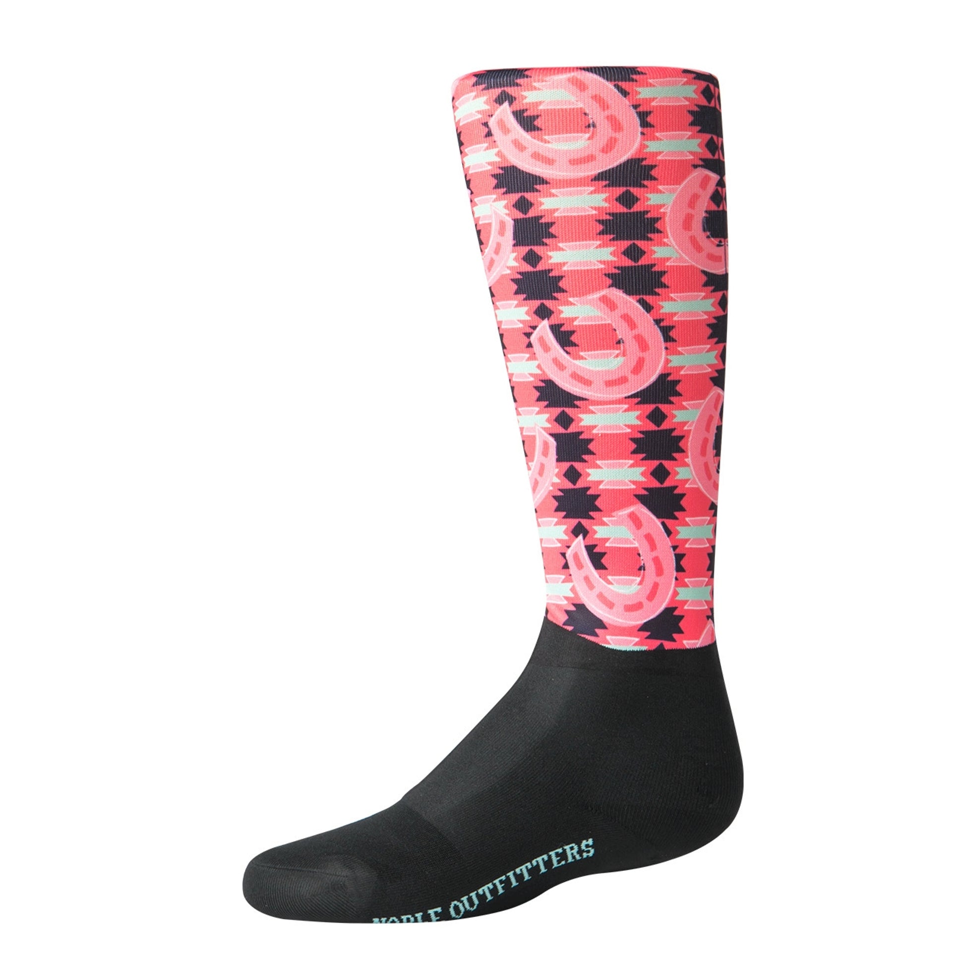 Noble Equestrian Girls Over The Calf Peddies - Horseshoe Bouquet