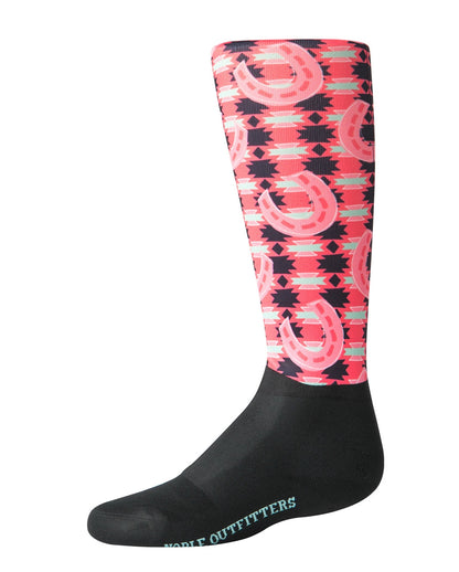 Noble Equestrian Girls Over The Calf Peddies - Horseshoe Bouquet