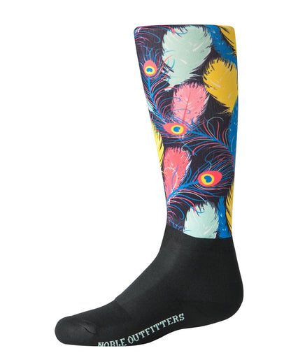 Noble Equestrian Girls Over The Calf Peddies - Horseshoe Bouquet