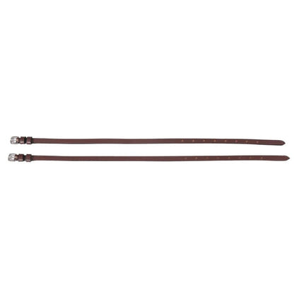 Hdr Leather Spur Straps with Plain Buckle 16 Black