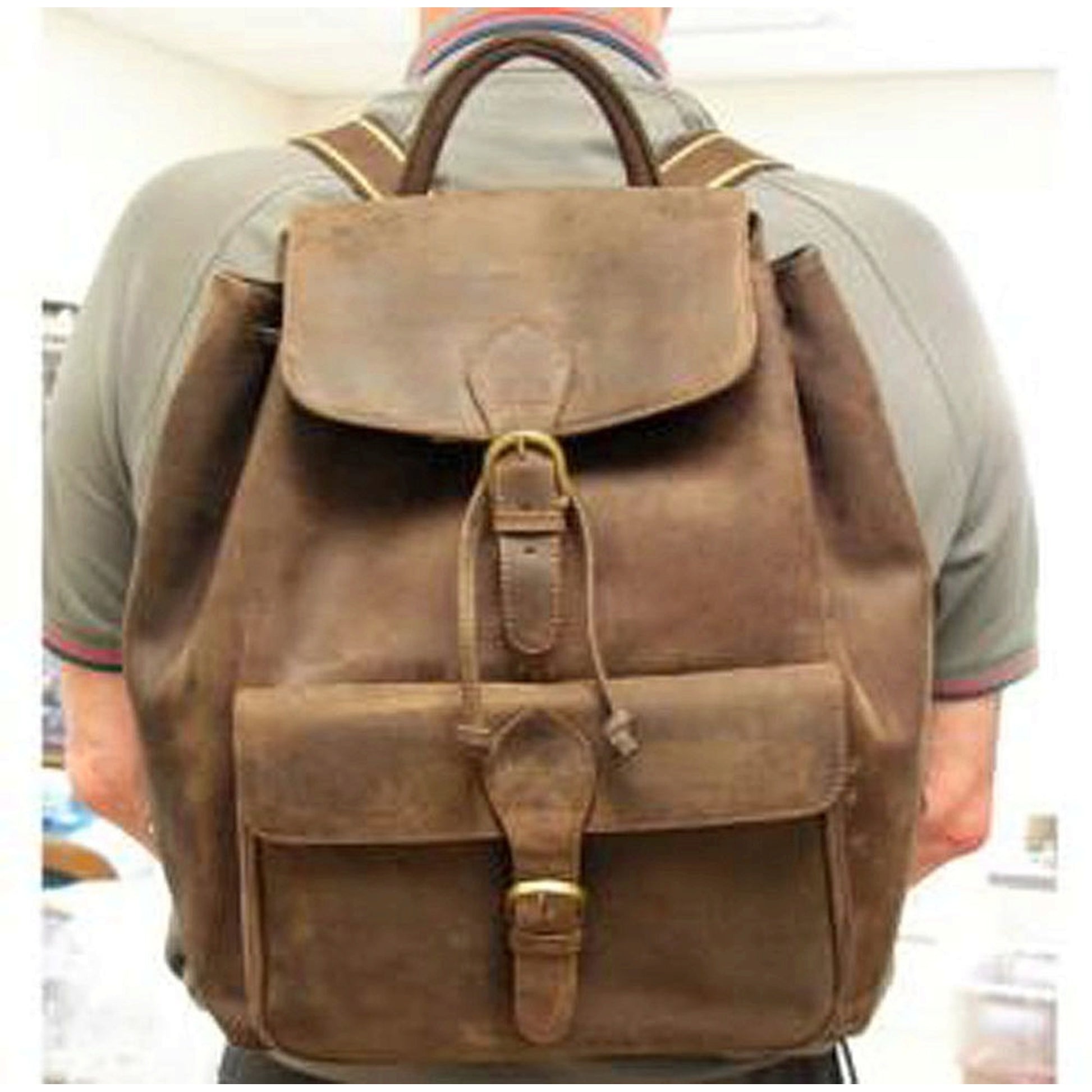 Leather Back Pack