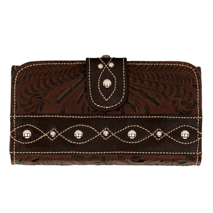 AMERICAN WEST Annie's Secret Tri-Fold Wallet - Chocolate Brown