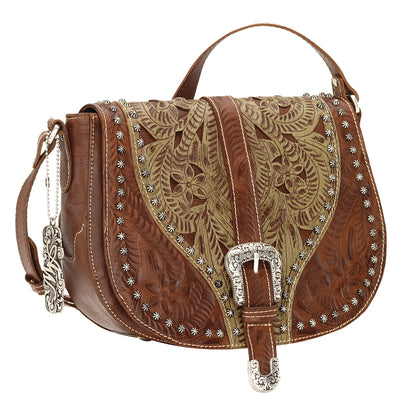 AMERICAN WEST Blazing Saddle Crossbody Bag - Dusty Rose