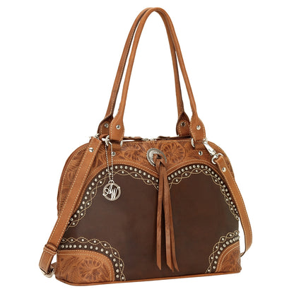 AMERICAN WEST Chestnut Ridge Zip-Around Satchel/Crossbody Bag