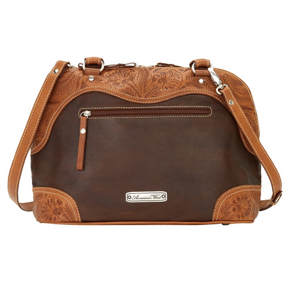 AMERICAN WEST Chestnut Ridge Zip-Around Satchel/Crossbody Bag