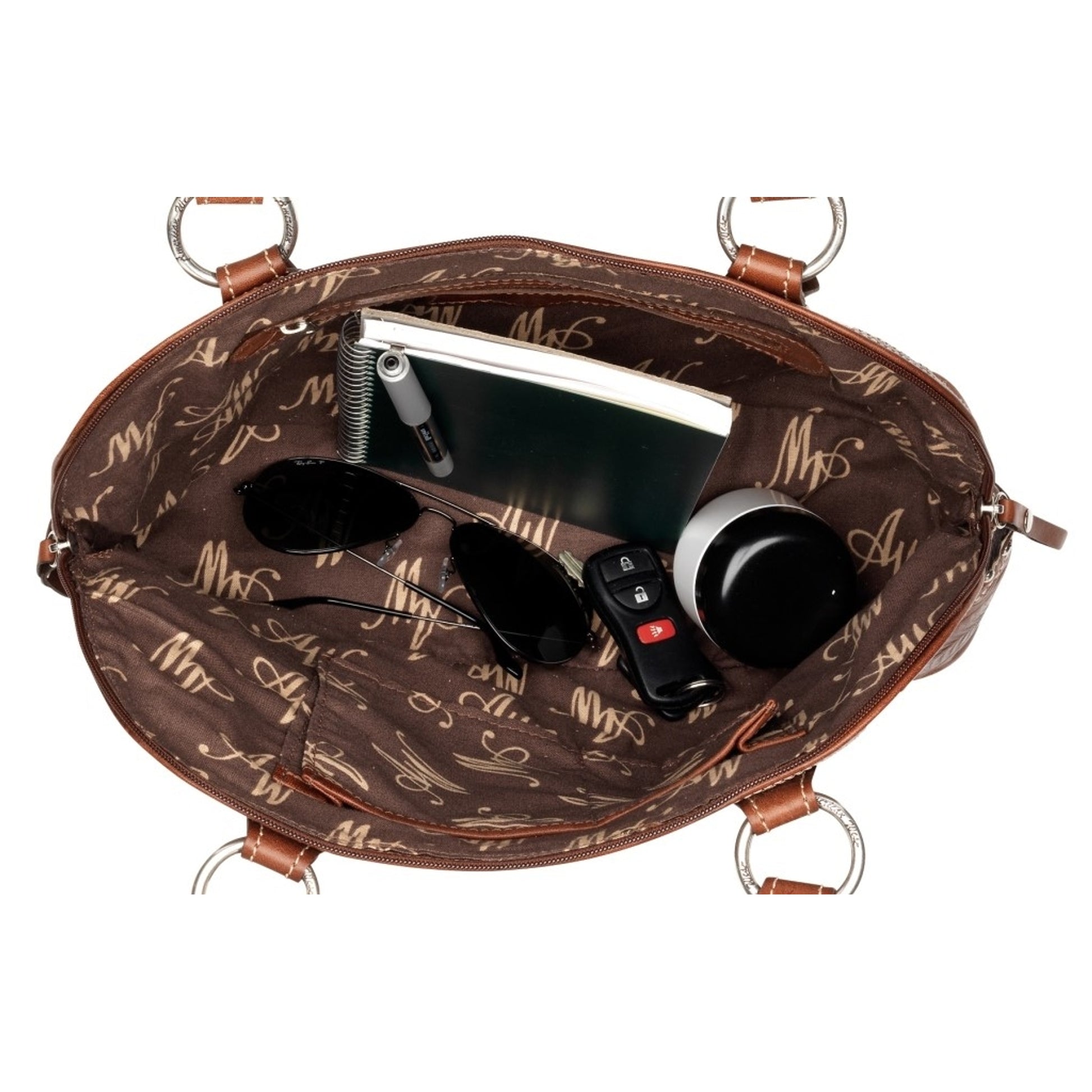 AMERICAN WEST Chestnut Ridge Zip-Around Satchel/Crossbody Bag