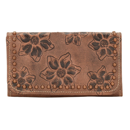 AMERICAN WEST Flower Child Tri-Fold Wallet - Dusty Rose