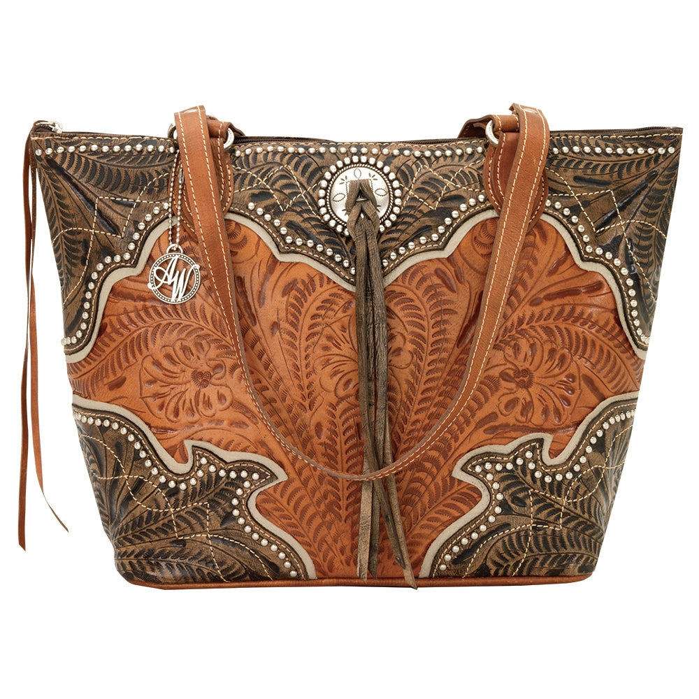 AMERICAN WEST Heart of Gold Zip Top Bucket Tote