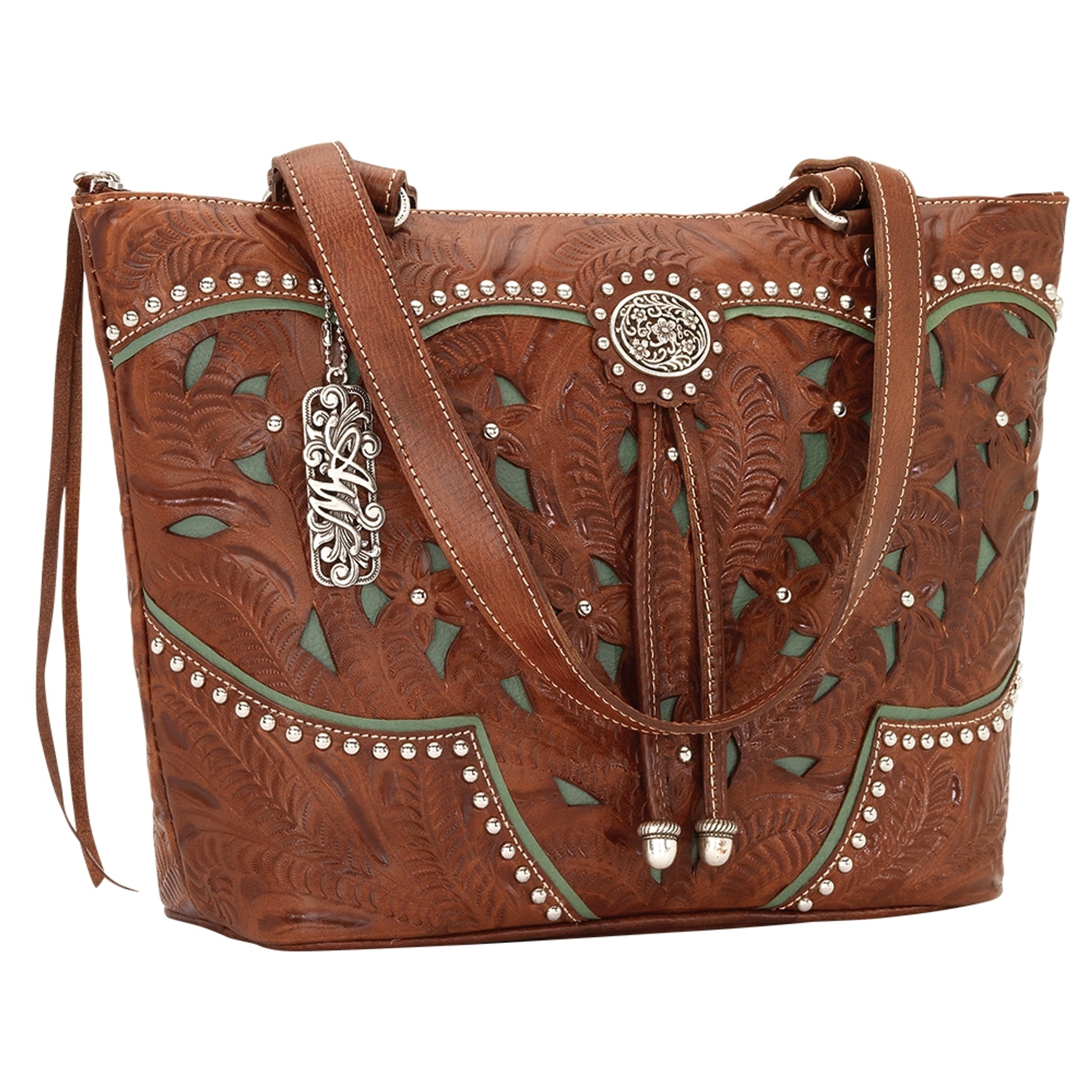 AMERICAN WEST Lady Lace Zip Top Bucket Tote
